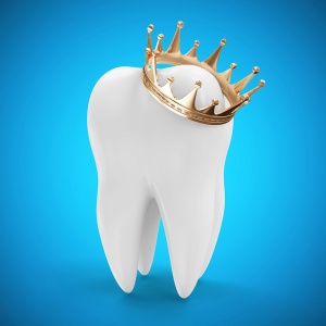 Porcelain and zirconia crowns
